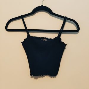 lettuce edge hem cropped cami